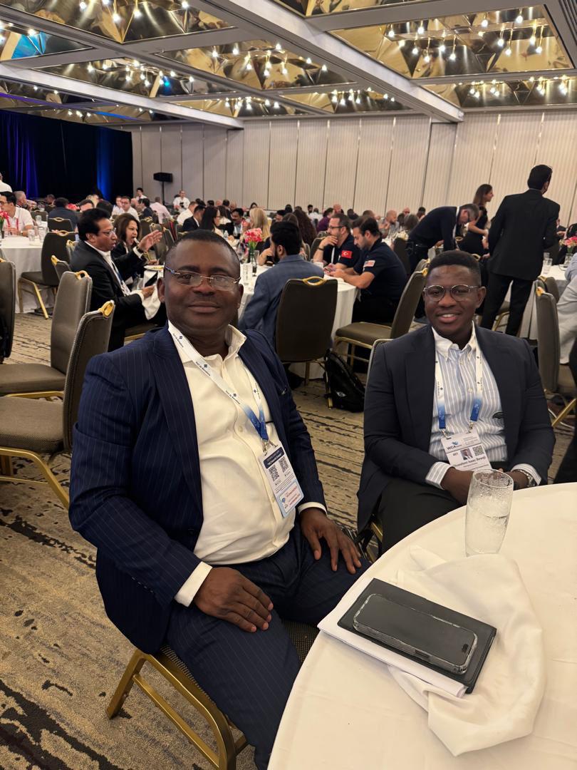 Oluwafemi at a conference gala dinner